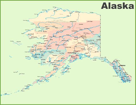 map of alaska towns